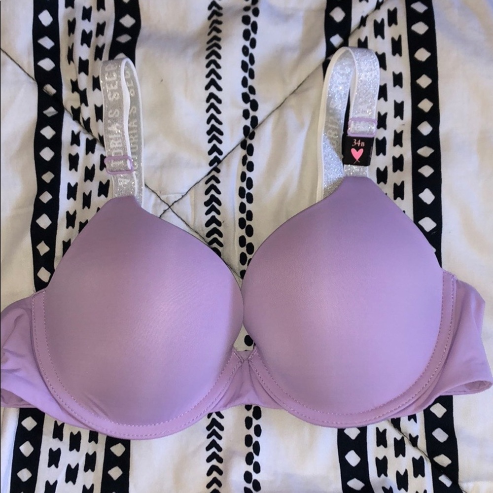 Purple t-shirt push up full coverage VS, 34B